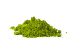 Omorie Ceremonial Matcha loose powder showing vibrant green color and fine milling texture